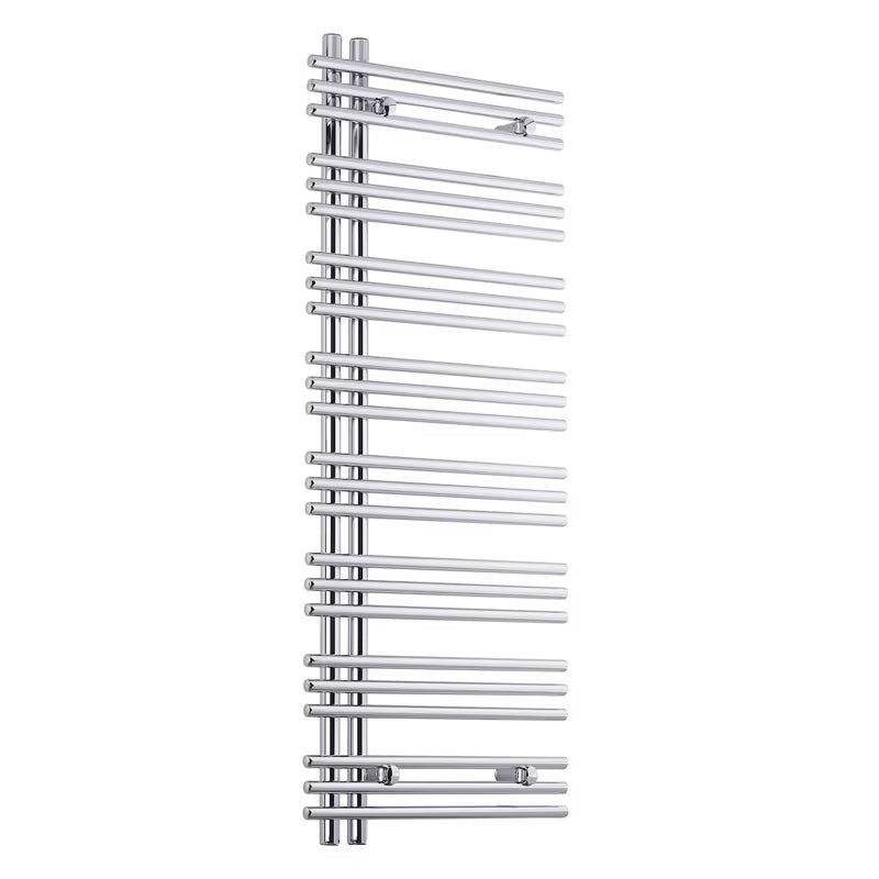 Chromowany kombinowany grzejnik łazienkowy Anima Cornelius 50x130 cm z podłączeniem środkowym 50 mm