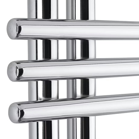 Chromowany kombinowany grzejnik łazienkowy Anima Cornelius 50x130 cm z podłączeniem środkowym 50 mm