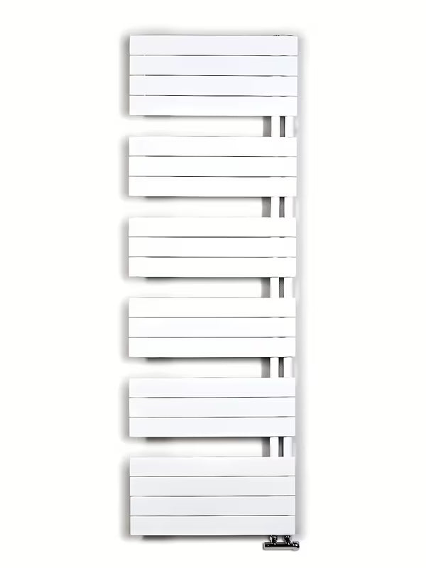 Biały kombinowany łazienkowy grzejnik łazienkowy Anima Oliver 60x179 cm pro ogrzewania i suszenia ręczników