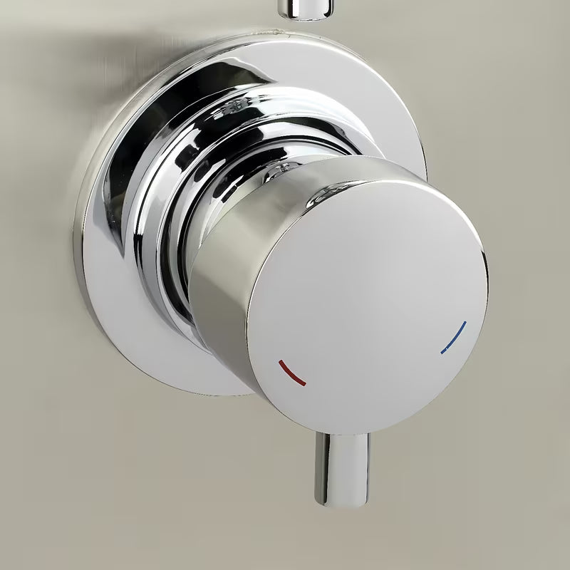 Panel prysznicowy Anima Primeshower z baterią dźwigniową, deszczownicą górną, słuchawką prysznicową i dyszami masującymi.