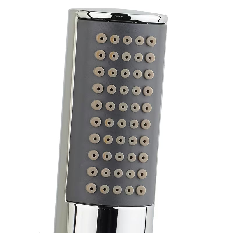 Panel prysznicowy Anima Primeshower z baterią dźwigniową, deszczownicą górną, słuchawką prysznicową i dyszami masującymi.