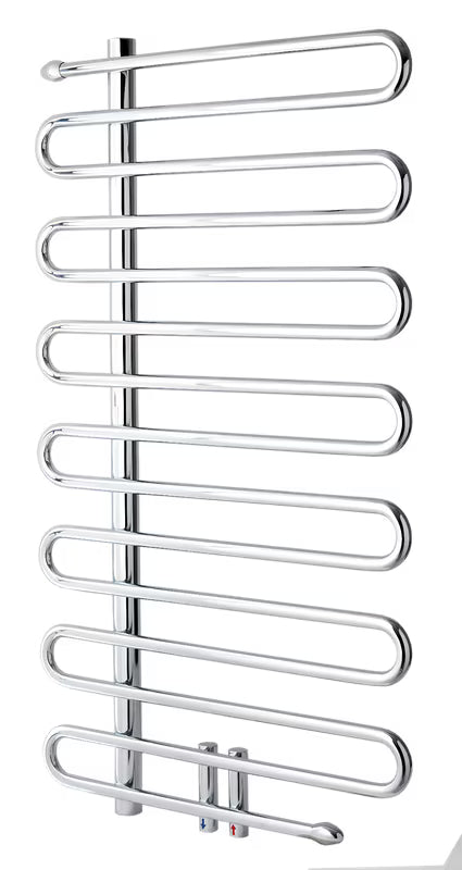 Chromowany grzejnik łazienkowy Anima Ricordi do centralnego ogrzewania w rozmiarze 60x105 cm