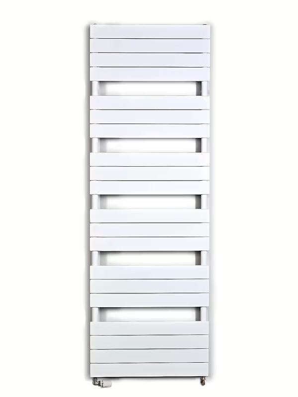 Biały kombinowany grzejnik łazienkowy Anima Viktor 60x179 cm odpowiedni pro ogrzewania i suszenia ręczników.