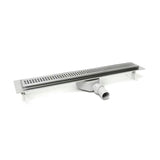 Odpływ liniowy Anima 70 cm w wykończeniu chrome z rusztem 65 cm i syfonem DN40