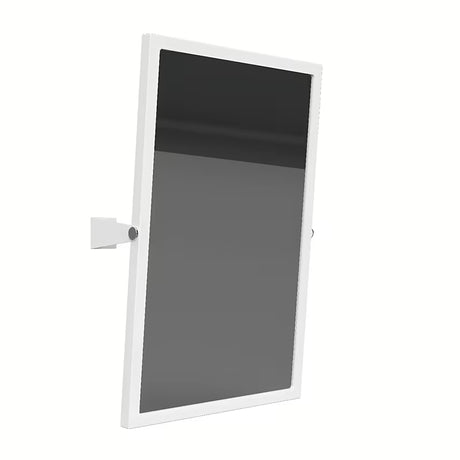 Ścienne uchylne lustro Bemeta Help program 60x40 cm w kolorze białym, o kwadratowym wzornictwie