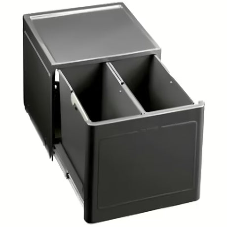 Szary sorter kosz na śmieci Blanco pro do szafki kuchennej, łatwy montaż