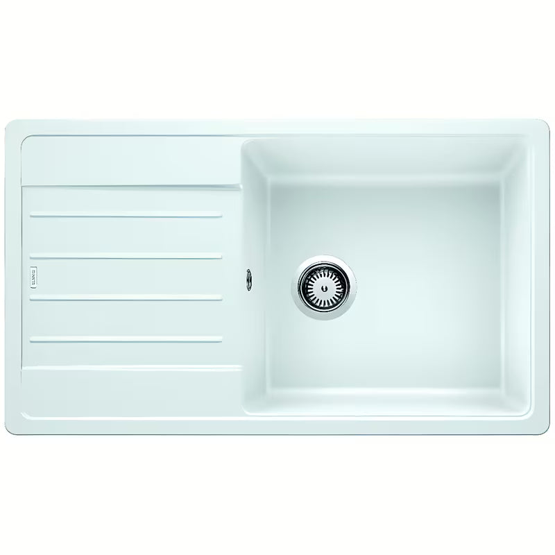 Biały granitowy zlewozmywak  Blanco Legra XL 6 S z ociekaczem, montaż pro shora