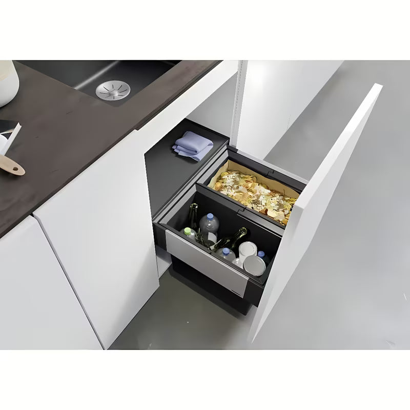 Do Zabudowy kosz na śmieci Blanco Select II z wysuwem frontowym pro do szafki 50 cm