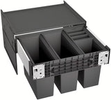 System segregacji odpadów Blanco Select II z wysuwem frontowym pro do szafki 60 cm i pojemnikami 2×15 l + 2×6 l.