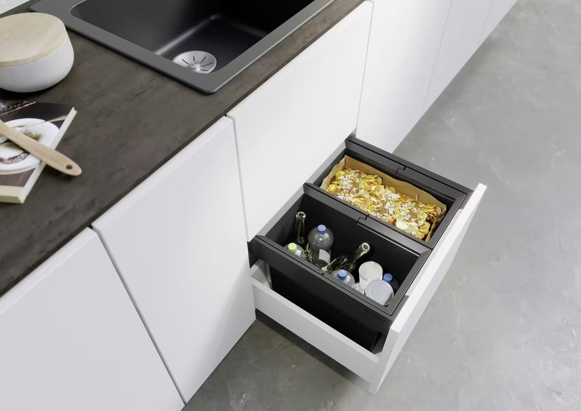 Blanco Flexon II Low kosz na śmieci sorter do szuflady z aluminiową ramą