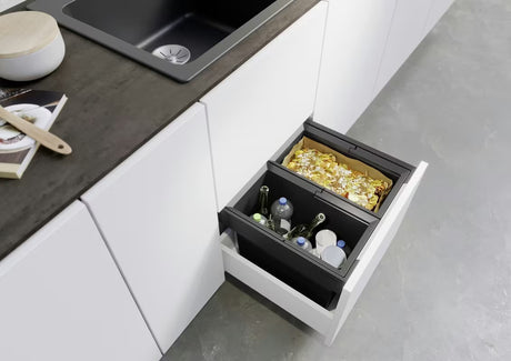 Blanco Flexon II Low kosz na śmieci sorter do szuflady z aluminiową ramą