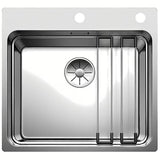 Stalowy nierdzewny zlewozmywak  Blanco Etagon 500-IF/A 540x500 mm w wykończeniu jedwabisty połysk