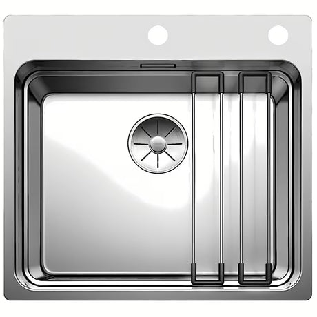 Stalowy nierdzewny zlewozmywak  Blanco Etagon 500-IF/A 540x500 mm w wykończeniu jedwabisty połysk