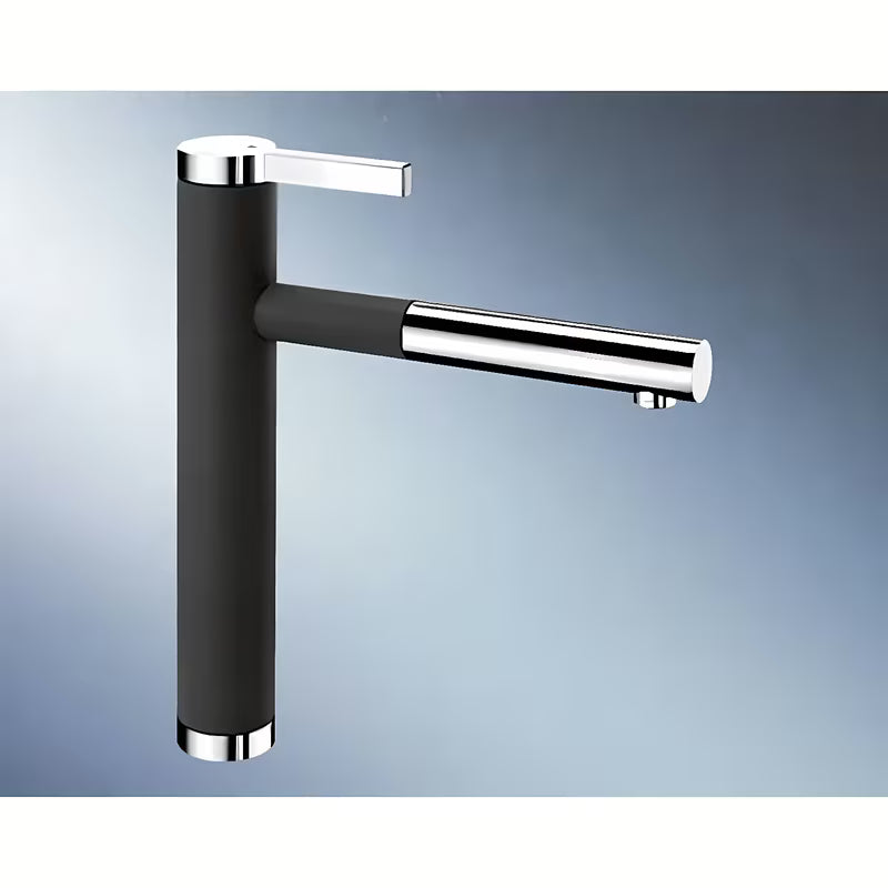Blanco Linee-S bateria zlewozmywakowa w wykończeniu antracit i chrom z wyciąganą wylewką