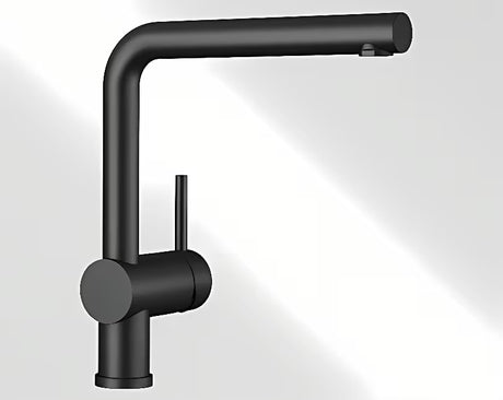 Bateria zlewozmywakowa Blanco Linus w kolorze czarny mat z obrotowym ramieniem