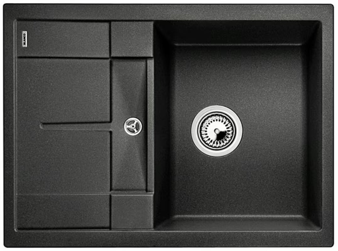 Blanco Metra 45 S Compact granitowy zlewozmywak  z ociekaczem, antracit, montaż od góry