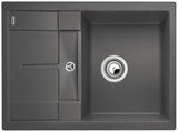 Granitowy zlewozmywak  Blanco Metra 45 S Compact z ociekaczem w kolorze szara skała