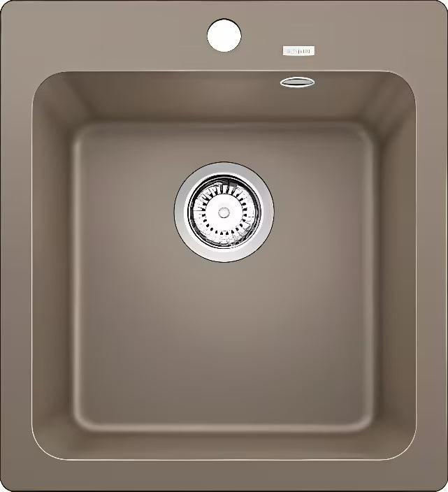 Granitowy zlewozmywak kuchenny zlewozmywak jednokomorowy Blanco Naya 45 na blat roboczy w kolorze tartufo