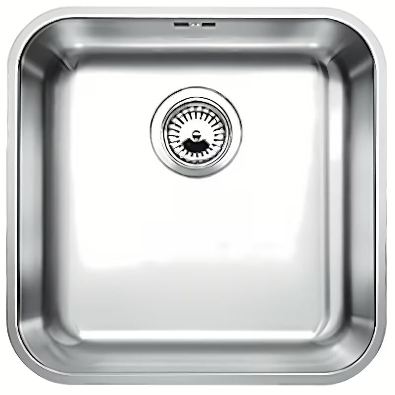 Blanco Supra 400-U stalowy zlewozmywak kuchenny zlewozmywak jednokomorowy pro montaż dolny, powierzchnia szczotkowana