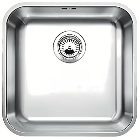 Blanco Supra 400-U stalowy zlewozmywak kuchenny zlewozmywak jednokomorowy pro montaż dolny, powierzchnia szczotkowana