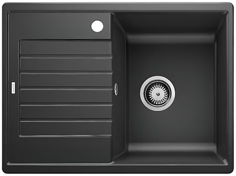 Blanco Zia 45 S Compact granitowy zlewozmywak  z ociekaczem, antracit, montaż nablatowy