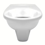 Białe miska WC wisząca Fayans Neo z trwałej ceramiki sanitarnej z odpływem poziomym i oszczędnym spłukiwaniem DualFlush.
