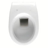 Białe miska WC wisząca Fayans Neo z trwałej ceramiki sanitarnej z odpływem poziomym i oszczędnym spłukiwaniem DualFlush.