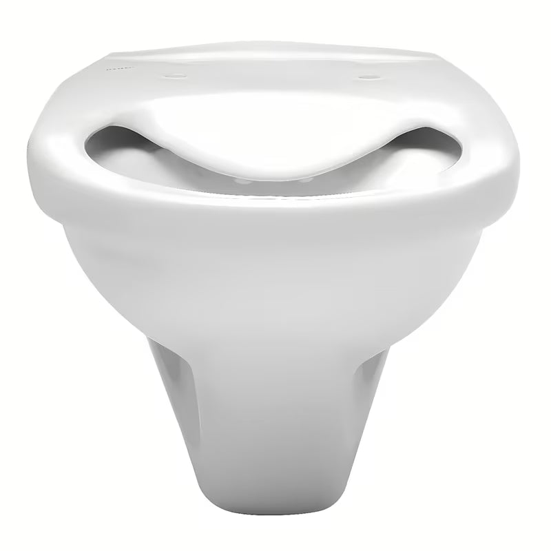 Biały miska WC wisząca Fayans Neo bez układu spłukującego z odpływem poziomym