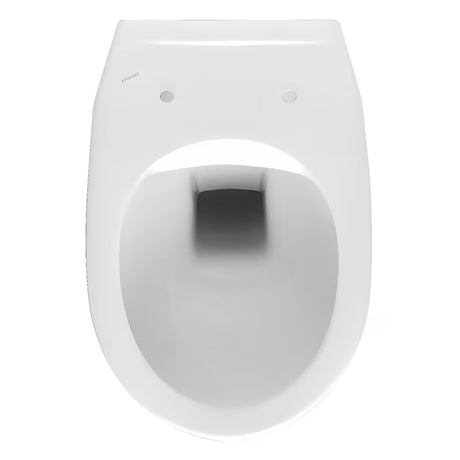 Biały miska WC wisząca Fayans Neo bez układu spłukującego z odpływem poziomym