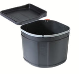 Do Zabudowy kosz na śmieci Franke Sorter 17,5 l w kolorze czarnym z półką nad koszem
