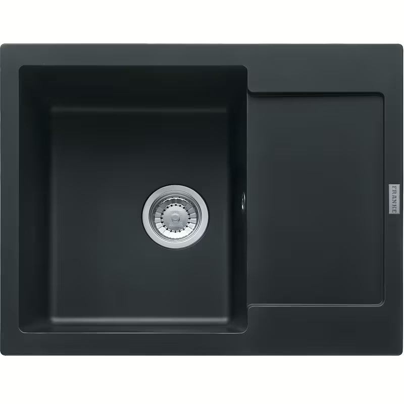 Granitowy zlewozmywak  Franke MRG 611-62 z odwracalnym ociekaczem w kolorze czarny mat