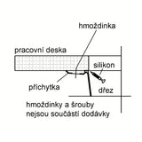 Czarny zlewozmywak kuchenny zlewozmywak jednokomorowy Franke SID 110-50 z materiału Tectonite pro montaż dolny podblatowy 