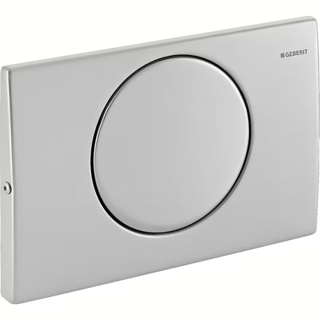 Przycisk spłukujący Geberit Delta10 w wykończeniu szczotkowanym pro spłukiwanie MISKA wc Start/Stop.