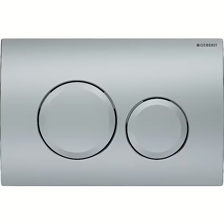 Przycisk spłukujący Geberit Delta20 w matowym chromie pro do stelaża podtynkowego Geberit Delta.