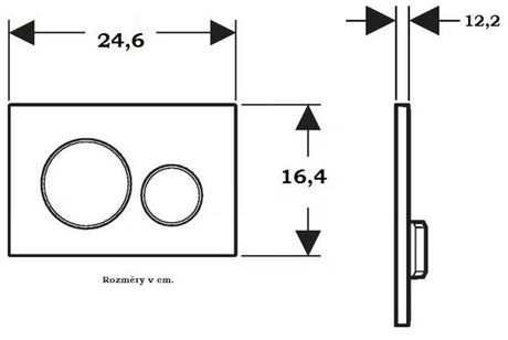 Białe chromowane dwudzielne przycisk spłukujący Geberit Omega20 pro do spłuczek podtynkowych Geberit Omega.