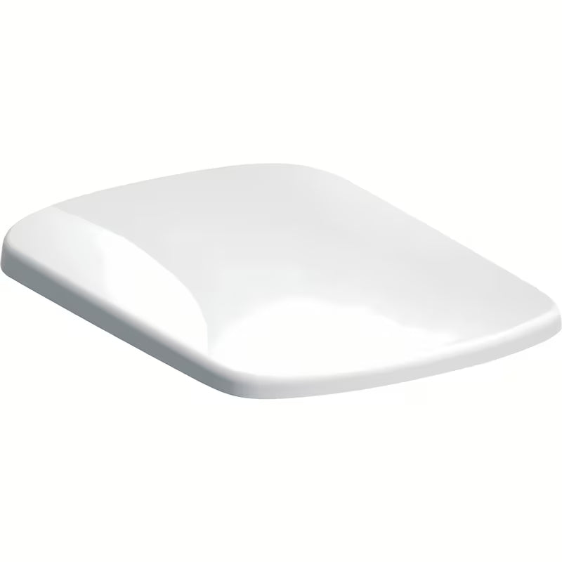 Białe DESKA sedesowa Geberit Selnova Square z technologią soft Close i montażem od góry