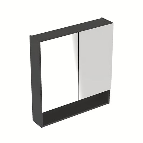 Geberit Selnova szafka lustrzana 58,8 x 85 cm w kolorze antracytowym