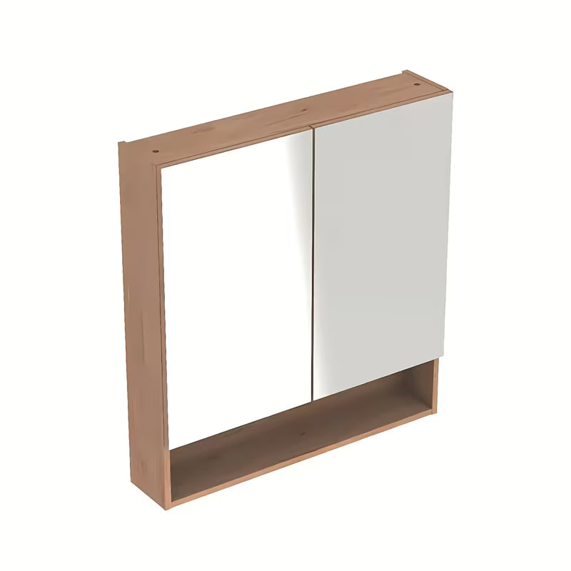 Szafka lustrzana Geberit Selnova 78,8 x 85 cm w dekorze jasny orzech hickory