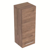 Wisząca szafka łazienkowa Geberit Selnova w dekorze orzech hickory, 33x29,7x85 cm.