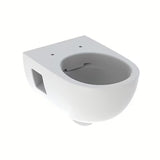 Biały miska WC wisząca Geberit Selnova bez układu spłukującego z ceramiki sanitarnej.