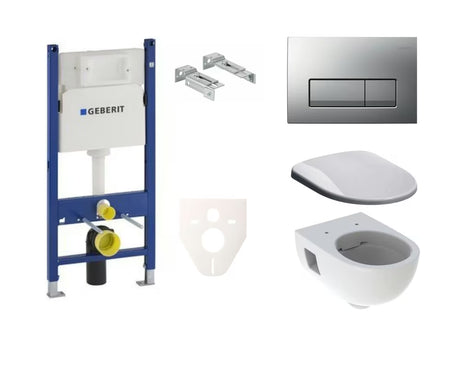 Zestaw WC podtynkowy Geberit Selnova ze zbiornikiem Geberit Delta pro do instalacji podtynkowej