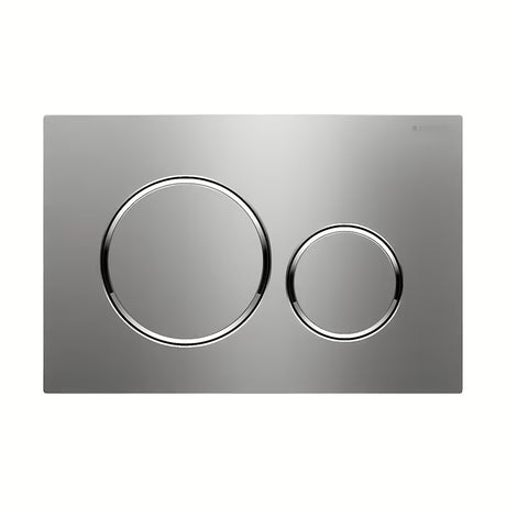 Przycisk spłukujący Geberit Sigma20 w wykończeniu Stainless-Brushed pro do stelaży podtynkowych Geberit Sigma