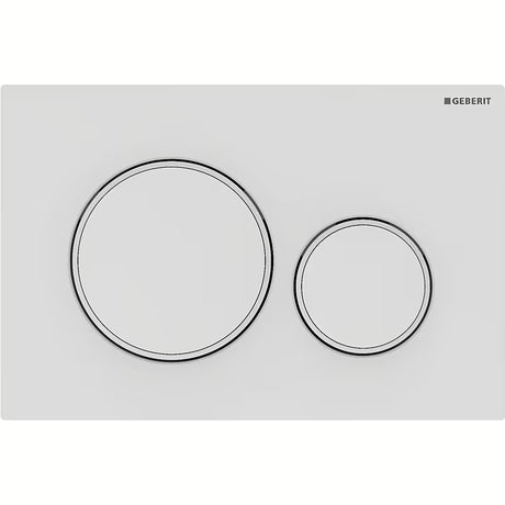 Geberit Sigma20 przycisk spłukujący w matowej bieli pro DualFlush do stelaży podtynkowych Geberit Sigma