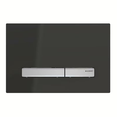 Geberit Sigma50 przycisk spłukujący w kolorze czarnym z chromowanymi przyciskami pro moduły Geberit Sigma