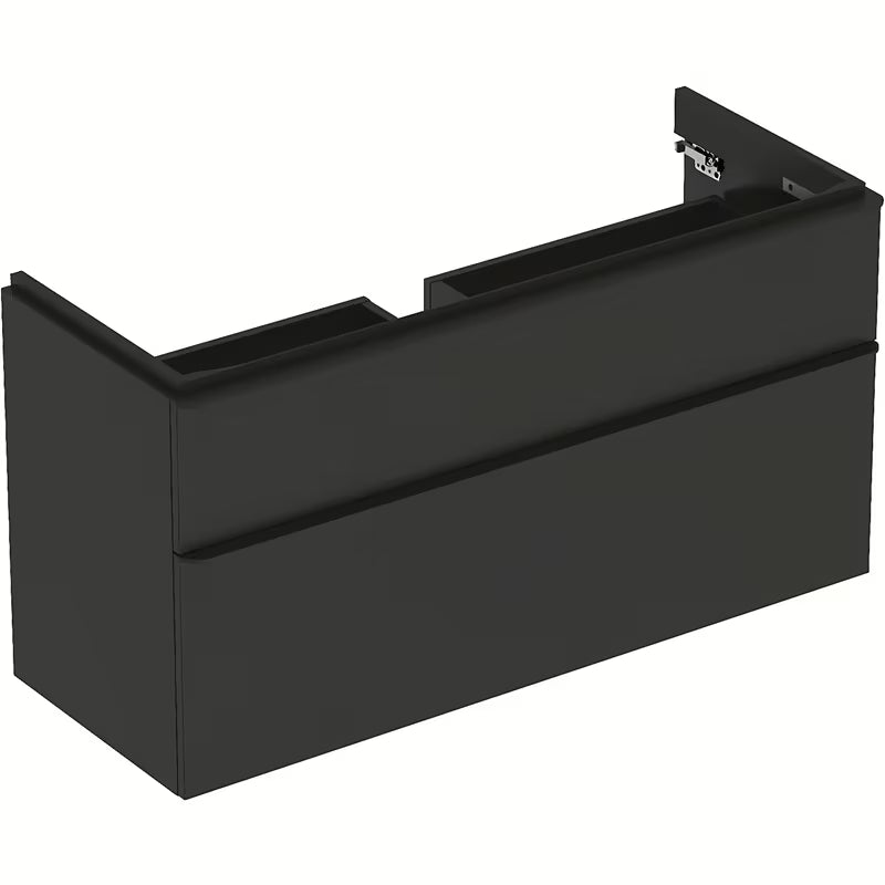 Wisząca szafka pod umywalkę Geberit Smyle Square 118,4x62x47 cm w kolorze antracytowym