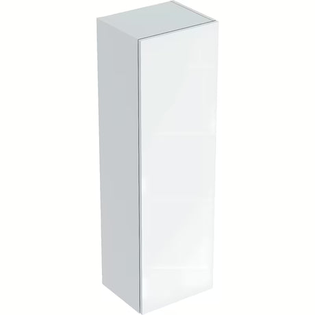 Biała wisząca wysoka szafka łazienkowa Geberit Smyle Square 36x118x30 cm