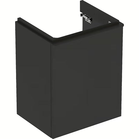 Wisząca szafka pod umywalkę Geberit Smyle Square w antracytowym dekorze lawa, 49,2x62x40,6 cm