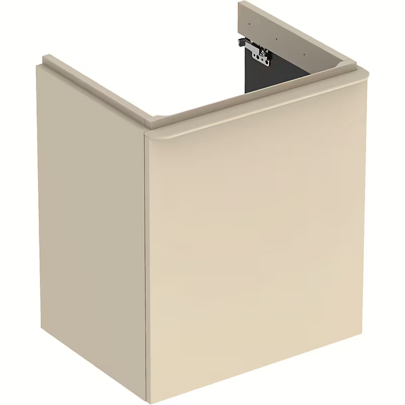 Geberit Smyle Square wisząca szafka pod umywalkę w kolorze szarym, 53,6x43,3x62 cm.