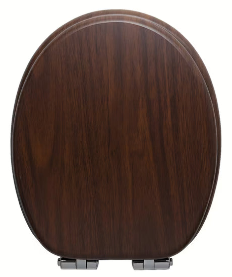 Glacera DESKA sedesowa z MDF w dekorze orzecha z zawiasami soft Close i mocowaniem Easy