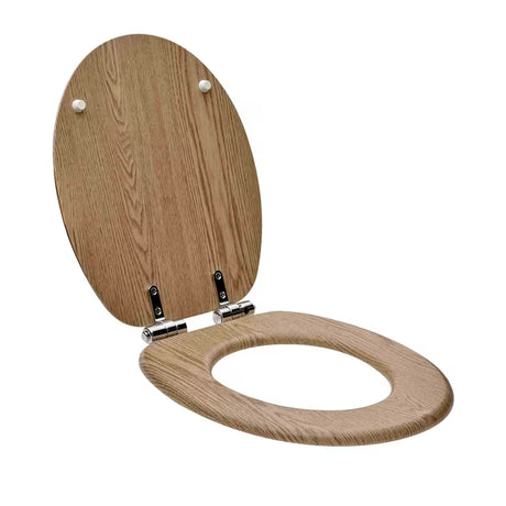 DESKA sedesowa Glacera z MDF z folią PVC w dekorze bardolino, z zawiasami soft Close i mocowaniem Easy.